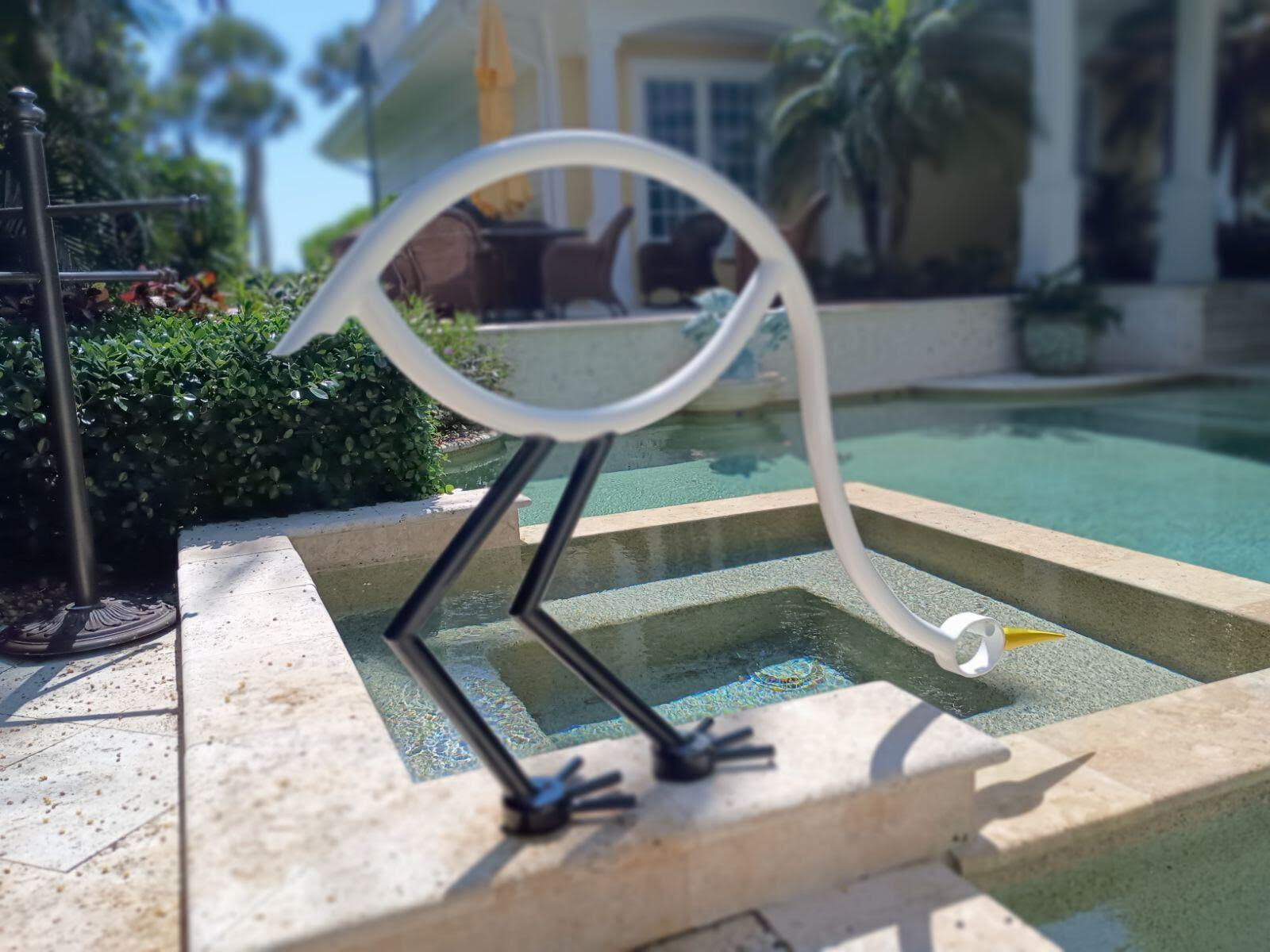 White Heron Pool Rail